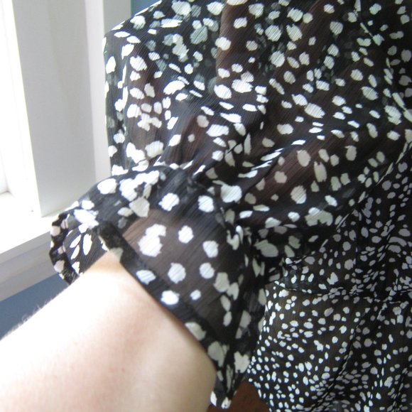 Banana Republic Black Semi-sheer Blouse - Picture 4 of 6